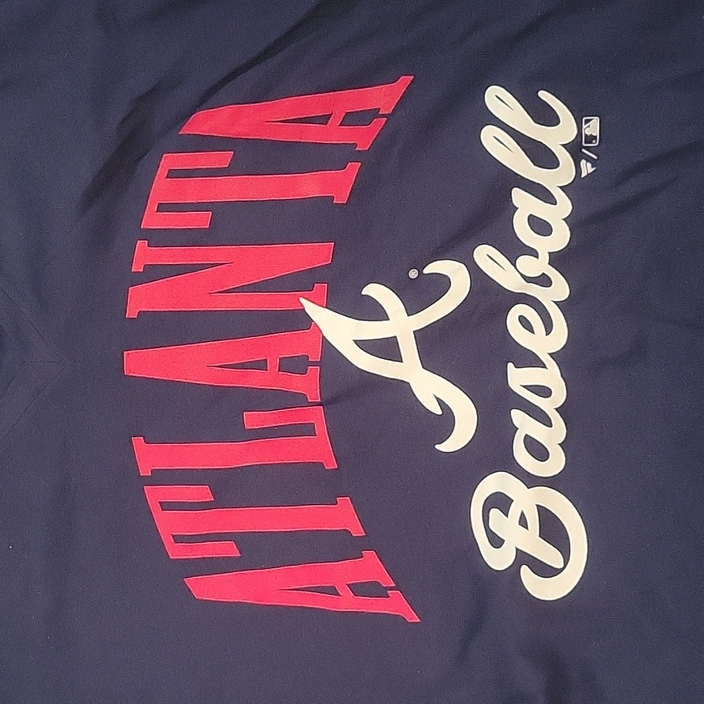 Womens Small Atlanta Braves V Neck Shirt. NWT - Picture 6 of 9